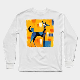 Picasso Style Dog Long Sleeve T-Shirt